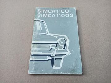Instructieboekje: Simca 1100 (1973)   beschikbaar voor biedingen