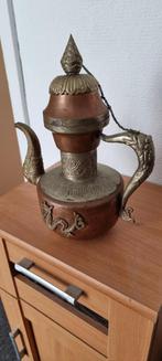 koffiepot versierd met draken, Antiek en Kunst, Antiek | Koper en Brons, Verzenden, Koper