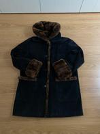Suede mantel met namaak bont, Zwart, Maat 42/44 (L), Arma womens wear, Ophalen of Verzenden