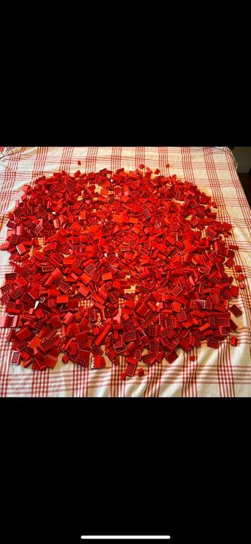 Lego Partij/Lot Rode Dakpannen beschikbaar voor biedingen