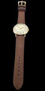 14 karaats gouden Lasita Heren Horloge Swiss made Handopwind, Verzenden