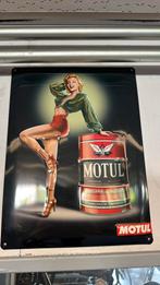Motul reclame bordjes, Ophalen, Gebruikt, Reclamebord