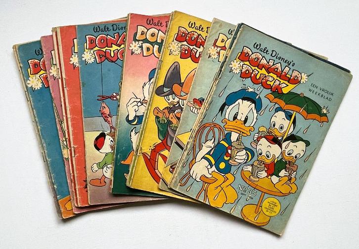 Donald Duck weekblad - 1955-1962 - 15 stuks, Boeken, Strips | Comics, Gelezen, Meerdere comics, Amerika, Ophalen of Verzenden