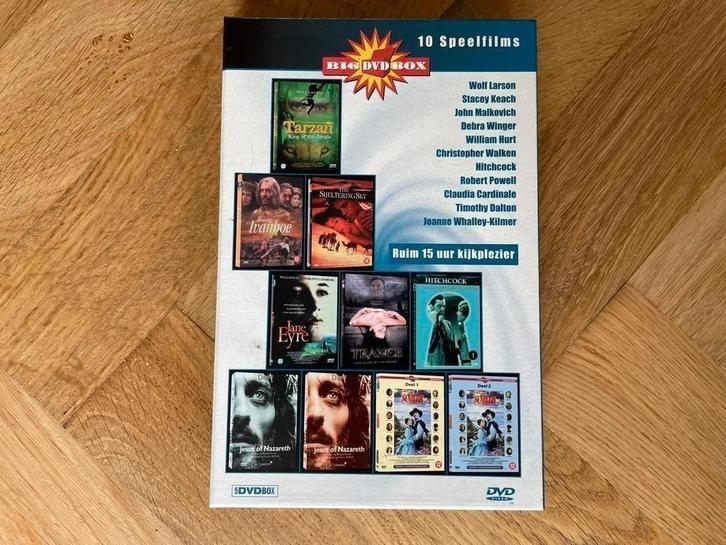 10 Speelfilm Box met oa. Tarzan, Scarlett, Jesus (krasvrij), Cd's en Dvd's, Dvd's | Klassiekers, Zo goed als nieuw, Drama, 1980 tot heden