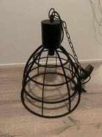 Industriële hanglamp zwart metaal, Ophalen, Zo goed als nieuw, Metaal, 50 tot 75 cm