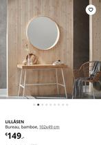 Ikea LILLÅSEN Bureau, bamboe, 102x49 cm, Huis en Inrichting, Bureaus, Ophalen, Zo goed als nieuw, Bureau