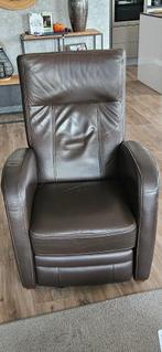 relaxfauteuil elektrisch, Huis en Inrichting, Fauteuils, Ophalen, Zo goed als nieuw, 50 tot 75 cm, Leer