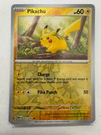 Pikachu Reverse Holo 025/165 Pokemon 151, Ophalen of Verzenden, Zo goed als nieuw, Losse kaart