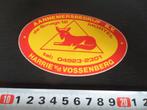 sticker mortel aannemersbedrijf harrie vd vossenberg rood/g, Ophalen, Zo goed als nieuw, Bedrijf of Vereniging