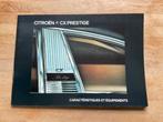 Instructie boekje Citroën cx prestige, Ophalen of Verzenden, Nieuw