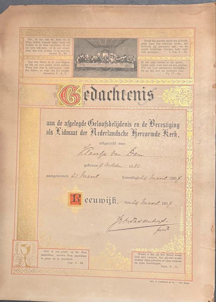 Geloofsbelijdenis Nederlandsche Hervormde Kerk, Antiek en Kunst, Antiek | Boeken en Bijbels, Ophalen of Verzenden