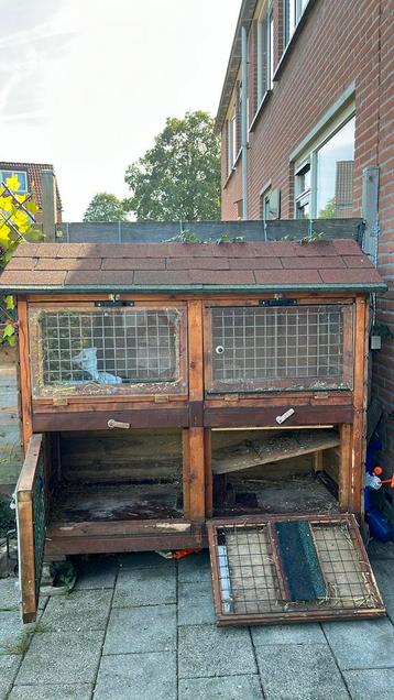 Supergroot konijnenhok konijnenflat beschikbaar voor biedingen