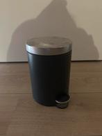 Kleine prullenbak voor badkamer/toilet, Ophalen, Gebruikt, Met pedaal, Minder dan 10 liter
