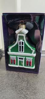 Zaans huisje glazen kersthanger nieuw, Ophalen of Verzenden, Nieuw