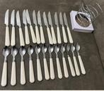 Nieuw bestekset: lepels, messen + houder, Ophalen of Verzenden, Nieuw, Rvs of Chroom