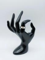 Zilveren ring met zirkonia, 18.5 mm, Sieraden, Tassen en Uiterlijk, Ringen, 18 tot 19, Info@zilverwebsite.nl, Verzenden, Zo goed als nieuw