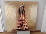 handgeschilderd schilderij met Spaanse danseres., Antiek en Kunst, Ophalen