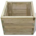 Plantenbak verhoogd vierkant 50x50x40 cm hout gratis bezorgd, Tuin en Terras, Bloembakken en Plantenbakken, Nieuw, Minder dan 60 cm