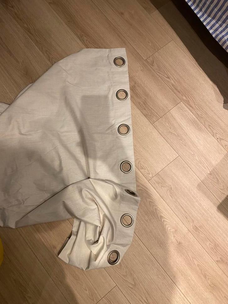 Gordijnen IKEA, Huis en Inrichting, Stoffering | Gordijnen en Lamellen, Zo goed als nieuw, 200 cm of meer, Beige, Ophalen