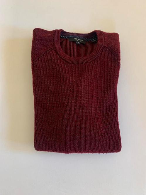 Ted Baker bordeaux rode trui maat 5, Kleding | Heren, Truien en Vesten, Gedragen, Maat 52/54 (L), Rood, Verzenden