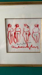 Orgineel zie de foto’s datum 1961 ingelijst, Antiek en Kunst, Kunst | Litho's en Zeefdrukken, Ophalen of Verzenden