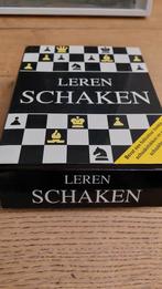 Leren Schaken - Compleet Schaakspel, Hobby en Vrije tijd, Gezelschapsspellen | Bordspellen, Een of twee spelers, Ophalen, Zo goed als nieuw