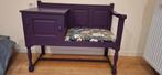 Paars Halbankje met Opbergruimte, Huis en Inrichting, Stoelen, Ophalen, Hout, Gebruikt, Overige kleuren
