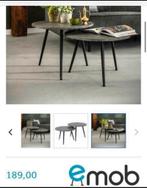 NIEUW in doos luxe design salontafel set van 2, Ophalen, Nieuw, Rond