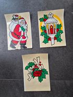 Vintage kerst raamstickers, Diversen, Kerst, Ophalen of Verzenden