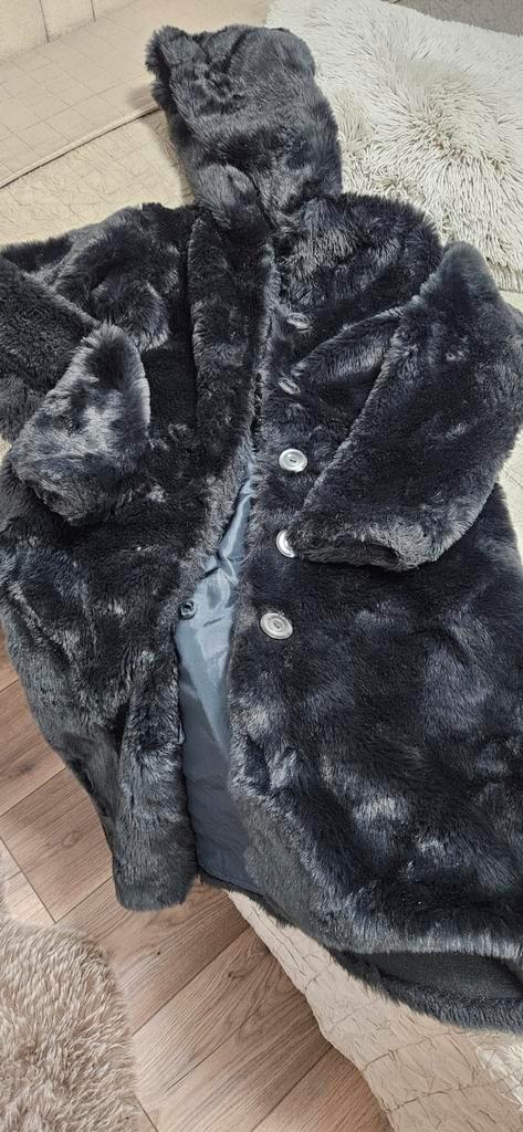 Zwarte Dames Bontjas - Zo Goed Als Nieuw, Kleding | Dames, Overige Dameskleding, Zo goed als nieuw, Ophalen of Verzenden