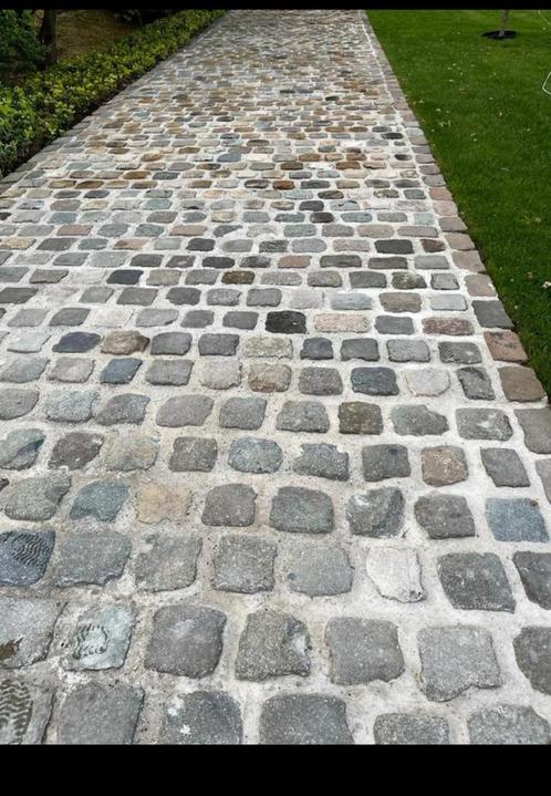 Kinderkopjes, kasseien, boerenmix, Tuin en Terras, Tegels en Klinkers, Gebruikt, Overige typen, Natuursteen, 10 m² of meer, Ophalen