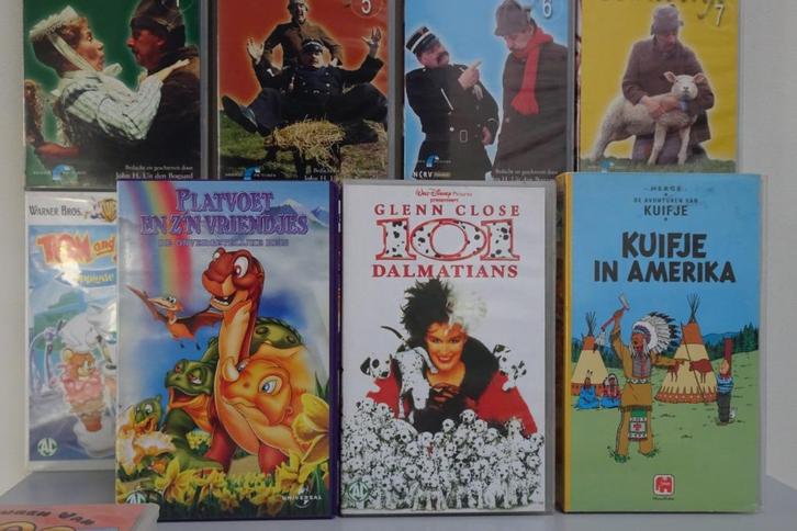 17 top vhs video's Kuifje, Swiebertje, Tom & Jerry enz,..!!, Cd's en Dvd's, VHS | Film, Zo goed als nieuw, Actie en Avontuur, Alle leeftijden