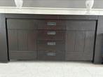 Dressior donker bruin, Huis en Inrichting, Kasten | Dressoirs, Ophalen, Gebruikt, 150 tot 200 cm, 25 tot 50 cm