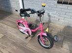 Puky steel 12 inch roze pink, Fietsen en Brommers, Fietsen | Kinderfietsjes, Puky, Minder dan 16 inch, Gebruikt, Zijwieltjes