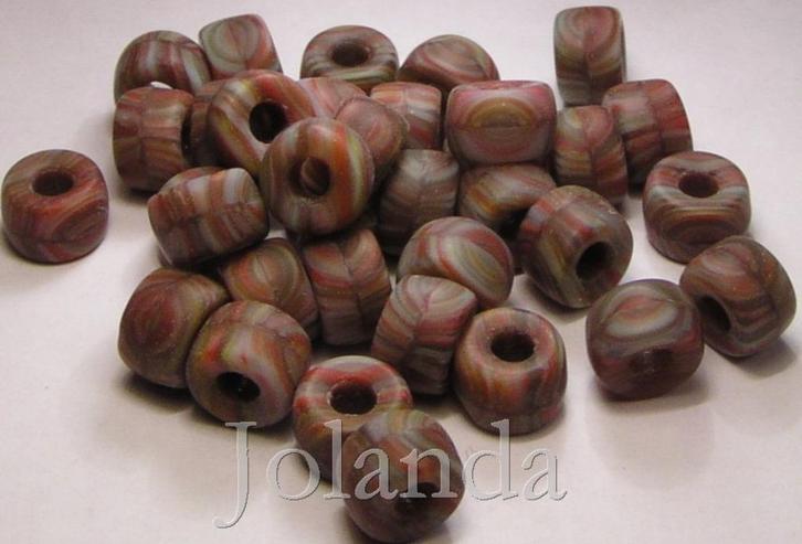 0232 Natuur Gekleurde Stenen Kralen (9 mm), Hobby en Vrije tijd, Kralen en Sieraden maken, Nieuw, Kraal, Verzenden