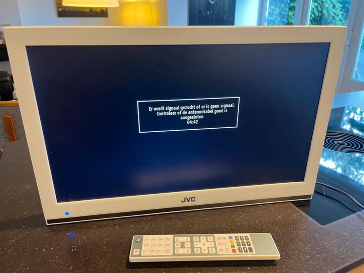 22 inch JVC Flatscreen TV met DVD speler - Zonder Voet, Audio, Tv en Foto, Televisies, Gebruikt, LED, 40 tot 60 cm, HD Ready (720p)