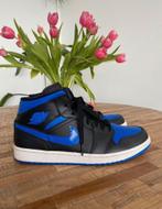 Jordan 1 Mid black royal blue, Kleding | Heren, Blauw, Jordan, Ophalen of Verzenden, Zo goed als nieuw