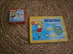 Pom pom magnetische letterdoos en letter kwartet, Ophalen of Verzenden, Zo goed als nieuw, Taal en Lezen