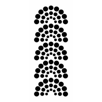 TCW 4"x9" Slimline Stencil Rainbow Dots #2356 beschikbaar voor biedingen