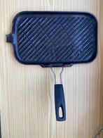 Le Creuset grillpan, Huis en Inrichting, Keuken | Potten en Pannen, Ophalen, Gebruikt, Gietijzer, Koekenpan of Braadpan