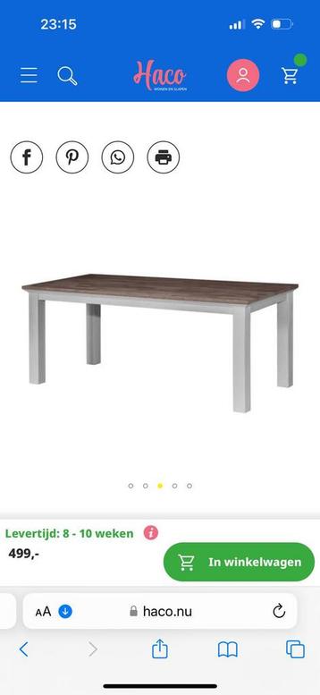 NIEUW! Massief Grenen Eettafel 190x90 beschikbaar voor biedingen