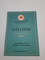 Cadeaubon Smaakverkenners ter waarde 99,-, Tickets en Kaartjes, Twee personen, Cadeaubon, Overige typen