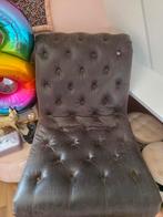 Riviera Maison Stoel Bruin Leer, Huis en Inrichting, Stoelen, Bruin, Hout, Ophalen of Verzenden, Zo goed als nieuw