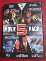 Movie 5 Pack 19 (5 films op 1 DVD), Cd's en Dvd's, Dvd's | Thrillers en Misdaad, Boxset, Actiethriller, Ophalen of Verzenden, Zo goed als nieuw