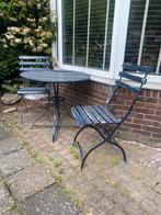 Bistro tuinsetje, opknapper!, Tuin en Terras, Tuinsets en Loungesets, Gebruikt, Tuinset, Hout, Ophalen