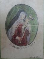 devotieprent Maria met Christus aan kruis, Charle Neel 1720, Verzamelen, Bidprentjes en Rouwkaarten, Verzenden, Bidprentje