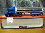 Tekno - Scania 124 L - Torpedo -  Tanktrailer Hobur  in doos, Hobby en Vrije tijd, Modelauto's | 1:50, Ophalen of Verzenden, Bus of Vrachtwagen