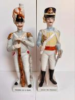 2x handbeschilderd porseleinen beeld - leger Napoleon, Ophalen of Verzenden, Zo goed als nieuw, Mens