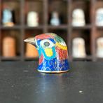 Metaal, cloisonne emaille, vogel vingerhoedje (90), Ophalen of Verzenden, Zo goed als nieuw