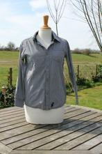Zwart met wit geblokte blouse maat 146, Verzenden, Zo goed als nieuw, Meisje, Overhemd of Blouse